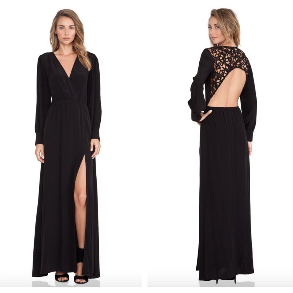 Tularosa Giselle Maxi Dress in Black (114) - Picture 2 of 5
